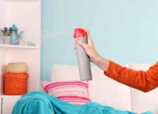 COMFORT spraying air freshener shutterstock